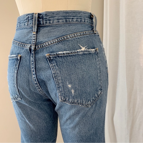 Agoldie Distressed Denim Jeans Size 27 - Picture 3 of 7
